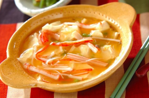 レンジで卵中華あんかけ