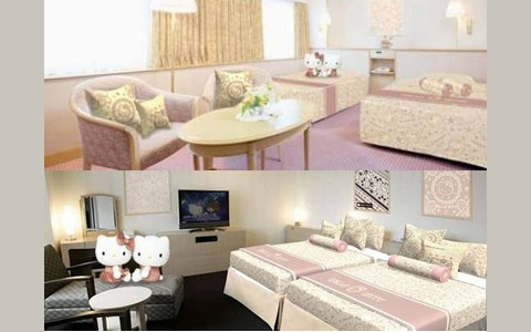 ハローキティの部屋に泊まろう！「プリンセスキティ ルーム」 オープン