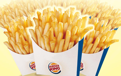 フレンチフライおかわり自由、バーガーキングにて