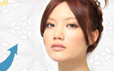 編み込みアップパーティヘアスタイル