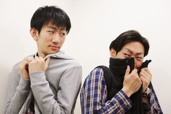 インタビュー中も仲良しオーラ全快の二人