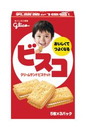 　江崎グリコのクリームサンドビスケット「ビスコ」