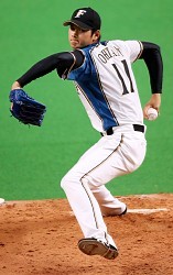 【日本ハム・ヤクルト】力投する日本ハム先発の大谷=札幌ドームで2013年5月23日、貝塚太一撮影