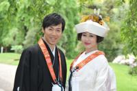 東MAXと安めぐみ、浅草寺で仏前結婚式「明るくまあるい家庭築きたい」