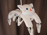 猫型小物干し。