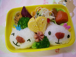 白ネコちゃん弁当