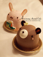 アニバーサリーのアニマルケーキ　　