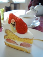 ケーキとスノーマン