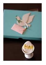 イースターのアイシングクッキー　ひよこ卵