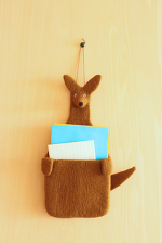 カンガルーのお手紙いれ