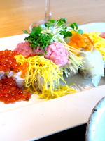 「Aburiyaki&sushi An」のかわいいちらし寿司