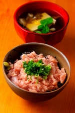 かぶのすり流し椀とネギトロ丼