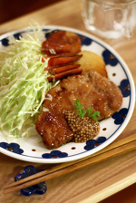 野菜も照り照りポークソテー