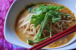 お鍋の残りで簡単担々麺★
