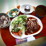 山の中のドッグカフェ。