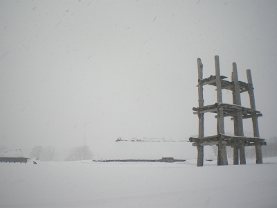 雪の三内丸山遺跡訪問
