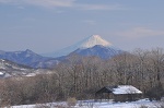 野辺山から見る、すばらしい富士山！