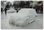「氷で覆われた車」を見に＠レマン湖