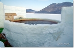 然別湖コタンの氷上露天風呂！