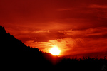 飯田の夕景