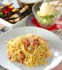パスタは出来たてが一番おいしい！　その他3品が出来上がるタイミングと合わせましょう！