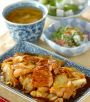 回鍋肉は下ゆでのひと手間でおいしさUP。デザートのアンニン豆腐はお好みのフルーツでどうぞ。