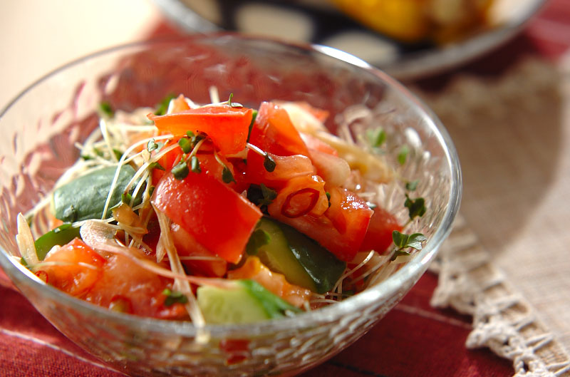 キュウリのサラダのレシピ