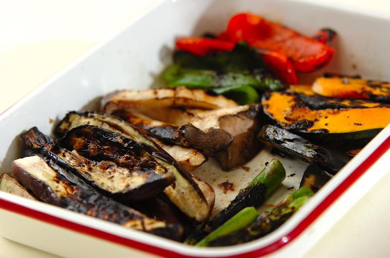 グリル野菜のマリネケバブのレシピ