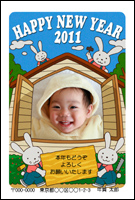 写真入りポップ年賀状素材 11CRAP001T