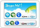 「Skypeボタン」で友達の輪をひろげよう！