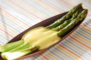 アスパラソテーのマスタードクリーム