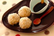 豆腐の蒸し米団子