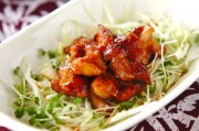 鶏のつるりんショウガ焼き
