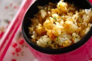 ホタテとカニのお手軽チャーハン