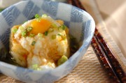 揚げ出し豆腐のとろろがけ