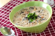 ヒジキと大豆のミルクスープ