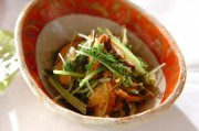 シイタケと水菜のおろし和え