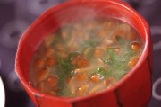 ナメコと大葉のみそ汁