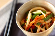 イカそうめんのキムチ和え