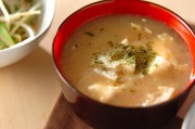 おろしレンコンの田舎みそ汁