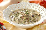 キノココーンチャウダーのスープご飯