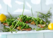 鶏肉のネギオリーブ油のせ