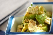 アボカドと豆腐のピリ辛和え