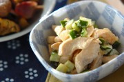 鶏むね肉とらっきょうのマヨ和えサラダ