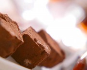 白と黒の生チョコレート