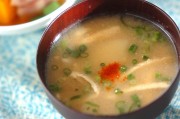 ジャガイモと油揚げのみそ汁