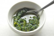 春菊のジェノベーゼ風ソース