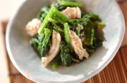 ホウレン草と鶏のゴマ和え