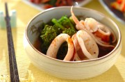 イカと菜の花の煮物