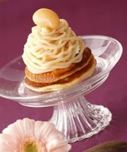 白花豆のモンブラン